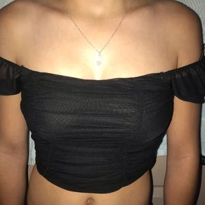 black crop top